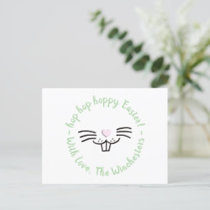 Hoppy Oaster niedliche Cartoon-Heuschrecke Postkarte