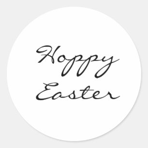 Hoppy Oaster Runder Aufkleber