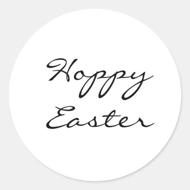 Hoppy Oaster Runder Aufkleber (Vorderseite)