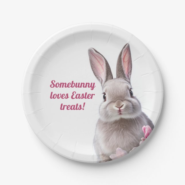 Hoppy Oaster Tellers 🐰 🎉 Pappteller (Vorderseite)