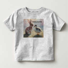 Hoppy Osterferien Shirt mit Babyente und Hasen