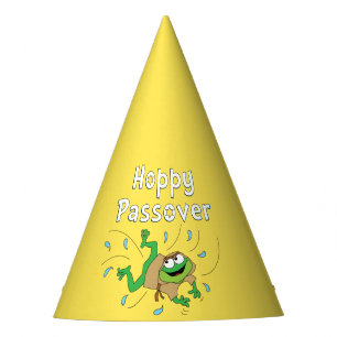 "Hoppy Passover" Party Hat Partyhütchen