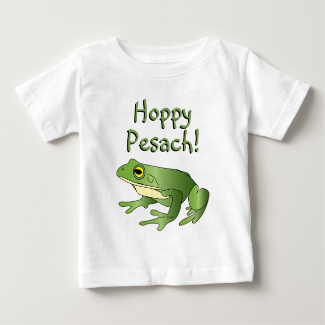 Hoppy Pesach ! - Grenouille unique - T-shirt bébé (Devant)