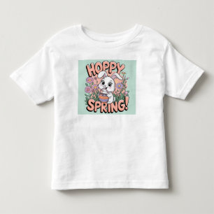 Hoppy Spring Bunny T - Shirt - Niedlich Ostern Flo