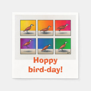 Hoppy Vogel-Day! Serviette