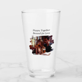 Hoppy zusammen für Liebe Bier Glass Cup gebraut Glas