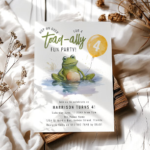 Hops auf zur absolut lustigen Toad-Party zum Gebur Einladung