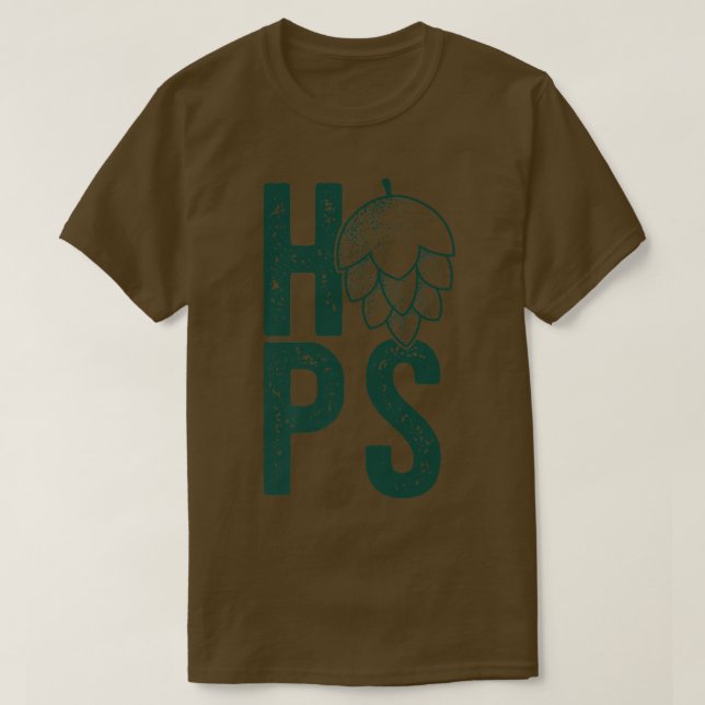 HOPS BLUME Bierhops trinken Meme  T-Shirt (Design vorne)