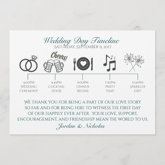 Hops, Programme de Mariage de Bières (Devant)