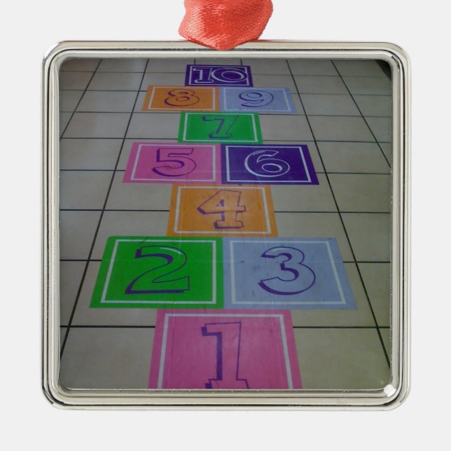 ****HOPSCOTCH**** ORNAMENT AUS METALL (Vorne)
