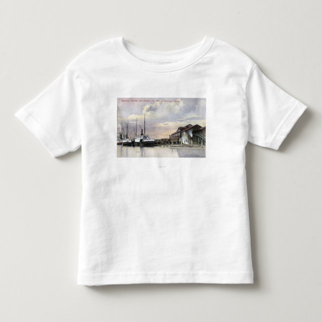 Hoquiam Bauholz-Mühlszene Kleinkind T-shirt (Vorderseite)