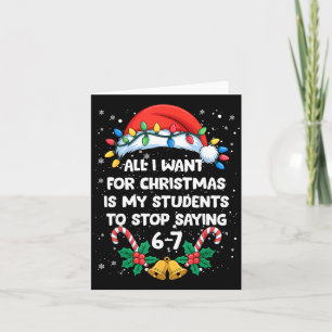 Hör auf 6-7 Lustige Lehrer Schüler 67 Weihnachten Karte