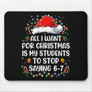 Hör auf 6-7 Lustige Lehrer Schüler 67 Weihnachten Mousepad