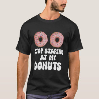 Hör auf, an meinem Donuts lustiges Halloween-Kostü T-Shirt