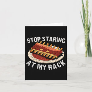Hör auf, an meinem Rack Grillen Grillen T Meat Smo Karte