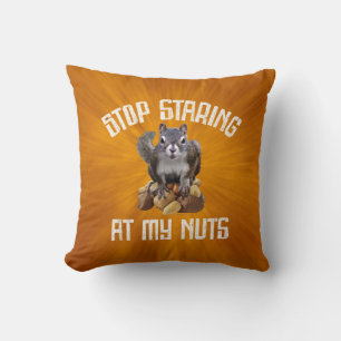 Hör auf, an meinen Nuts zu stinken - lustiger Eich Kissen