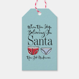 Hör auf, an Weihnachtsgeschenke zu glauben Geschenkanhänger