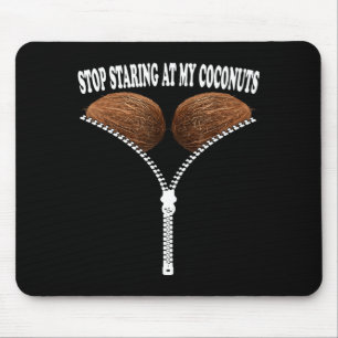 Hör auf, auf Kokosnüsse zu starren, Strand, Sommer Mousepad