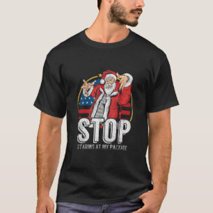 Hör auf, auf mein Paket lustige Erwachsener Humor T-Shirt