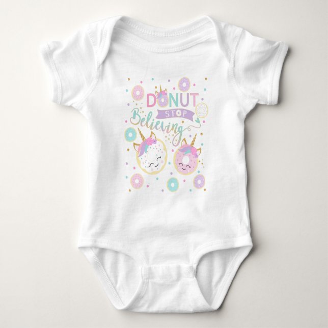 Hör auf, Baby Bodysuit zu glauben Baby Strampler (Vorderseite)