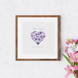 Hör auf dein Herz. Sie werden die Antwort wissen. Poster