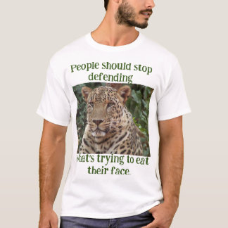 Hör auf, den Leoparden zu verteidigen, der dein Ge T-Shirt