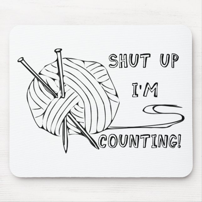 Hör auf, ich zähle mousepad (Vorne)