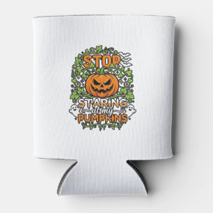 Hör auf Kürbisse Halloween Geister Fledermäuse anz Dosenkühler