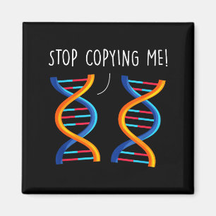 Hör auf, lustige Wissenschafts-Pun-DNA-Witze Biolo Magnet