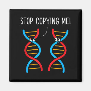 Hör auf, lustige Wissenschafts-Pun-DNA-Witze Biolo Magnet