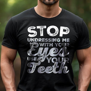 Hör auf, mich mit deinen Augen auszuziehen. Benutz Tri-Blend Shirt