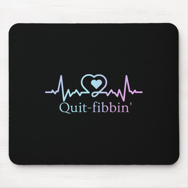 Hör auf zu flunkern Vorhofflimmern Krankenschweste Mousepad (Vorne)