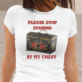 Hör bitte auf, bei meinem Brust-Funny zu stacheln T-Shirt