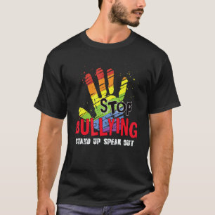 Hör mit dem Mobbing auf Hand Unterstützer Steh auf T-Shirt