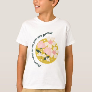 Hör nicht auf, bis du stolz bist Motivationszitat T-Shirt