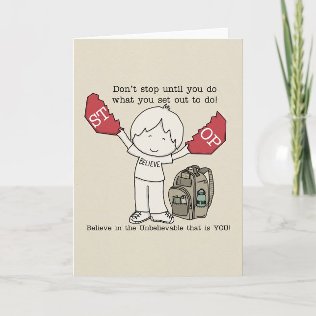 Hör nicht auf karte (Vorderseite)