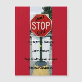 Hör nicht auf Mädchen! Förderung der Magnetkarte