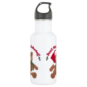 Hör nicht auf zu glauben! Weihnachtsbär Edelstahlflasche