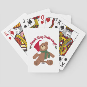 Hör nicht auf zu glauben! Weihnachtsbär Spielkarten