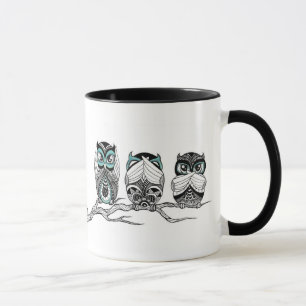Hör Sehe Sprich Keine Bösen Eulen Tasse