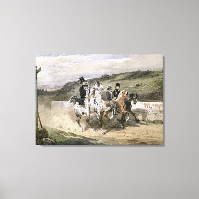 Horace Vernet und seine Kinder Leinwanddruck (Vorderseite)