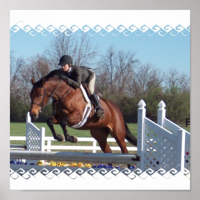 Horaires et Montrer Poster Saut Imprimer (Devant)