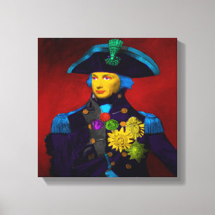 Horatio Nelson Pop Art Leinwanddruck