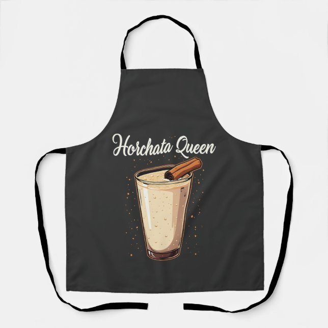 Horchata Queen Mexican Spanish Drink Schürze (Vorderseite)