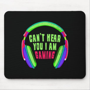 Höre dich, ich bin ein Gamer und Videospiel-Liebha Mousepad
