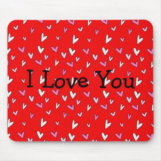 Höre ich Liebe Sie Mousepad (Vorne)