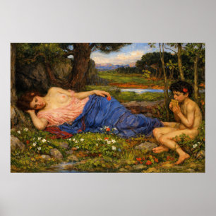 Höre meinen süßen Pfeifen von Waterhouse Poster