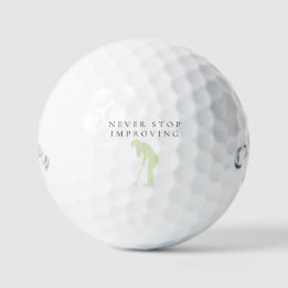 'Höre nie auf, dich zu verbessern' Wachstumsmental Golfball
