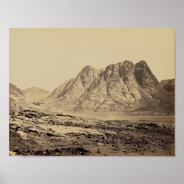 Horeb in der Wüste Sinai Poster (Vorne)