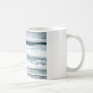 Hören der Wellen-Abbruchs-Ozean-Seekunst-Geschenke Kaffeetasse